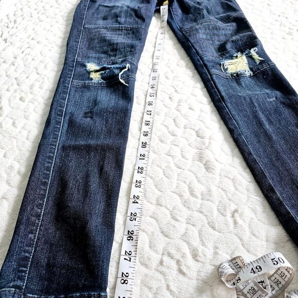 James Jeans Twiggy High Class Moto skinny jeans distressed denim 27 - Picture 10 of 10